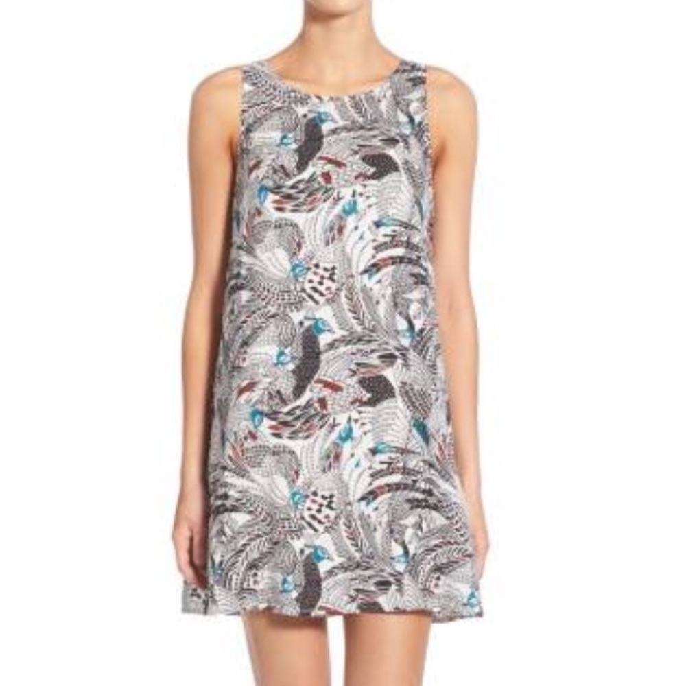 Hinge print A-line dress